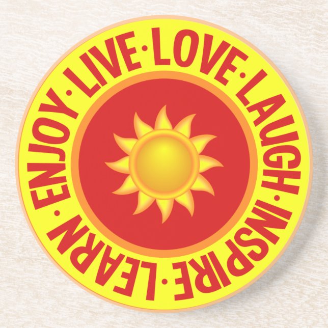 LIVE LIEBE LAUGH ... Untersetzer (Vorne)