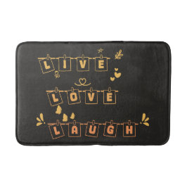 Live-Liebe Lauschen Niedlicher Notedry Bath Mat Badematte