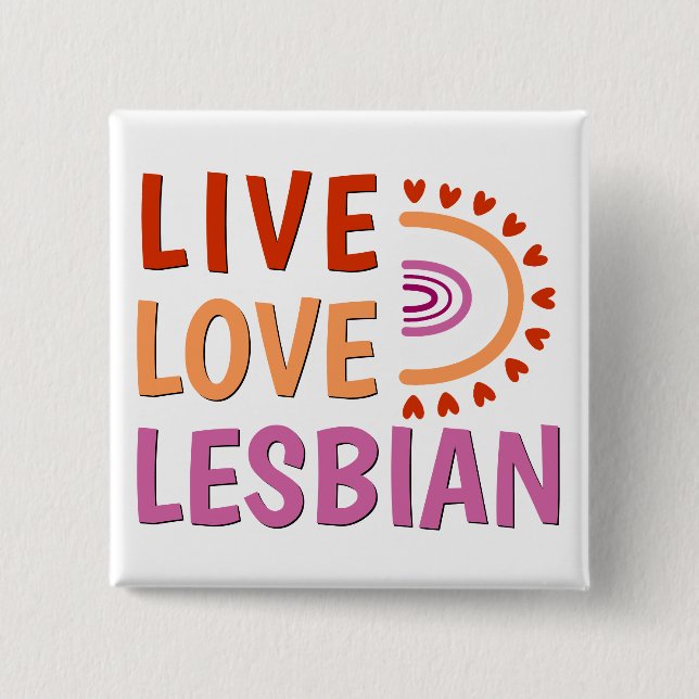 Live Liebe Lesbischer Boho Regenbogen feiert Diver Button (Vorderseite)