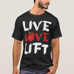 Live-Liebe Lift Veganes vegetarisches Spielzeug Tr T-Shirt