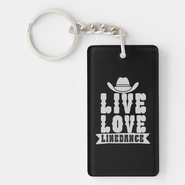 Live Liebe Linedance Schlüsselanhänger (Vorderseite)
