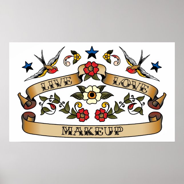 Live Liebe Makeup Poster (Vorne)