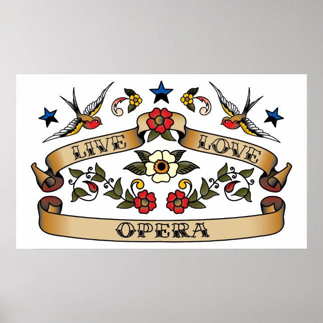 Live Liebe Opera Poster (Vorne)