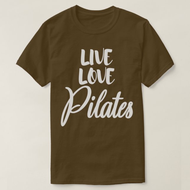 Live-Liebe Pilates 2 T-Shirt (Design vorne)