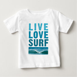 live_Liebe_surf Baby T-shirt