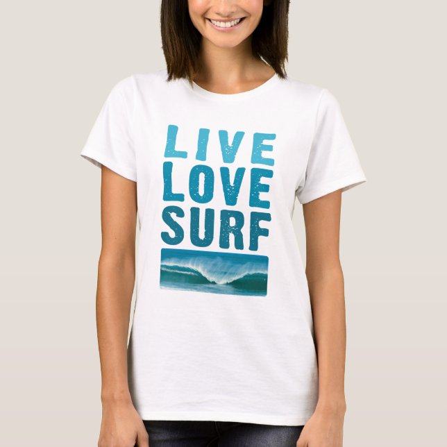 live_Liebe_surf T-Shirt (Vorderseite)