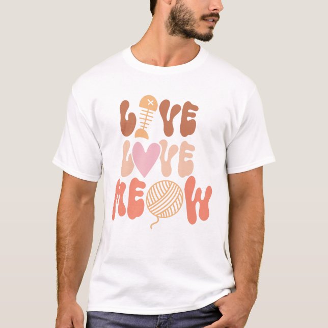 Live-Liebe T-Shirt (Vorderseite)