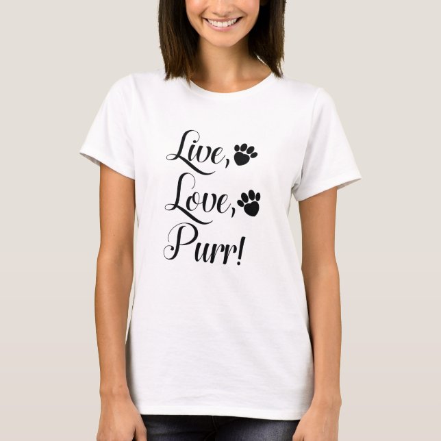Live-Liebe T-Shirt (Vorderseite)