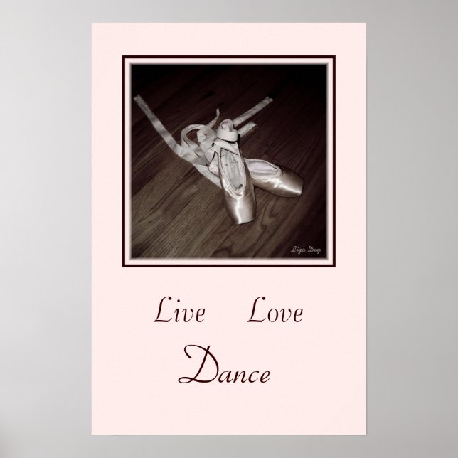 "Live, Liebe, Tanz, Poster" Poster (Vorne)