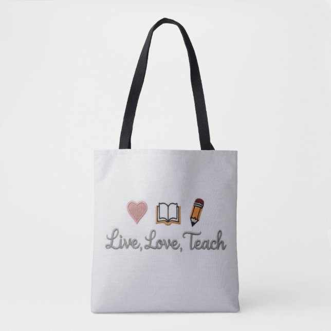 Live-Liebe Teach-Tasche Crossbody (Vorderseite)