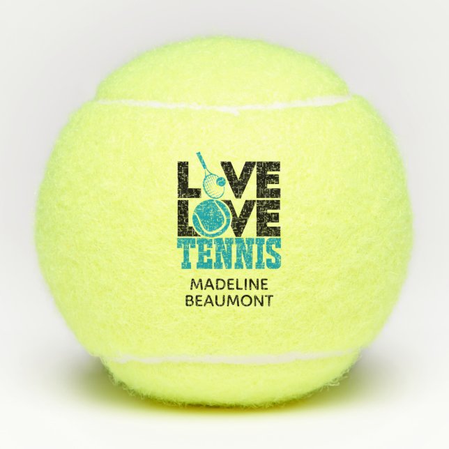 Live-LIEBE Tennisbälle (Vorderseite)