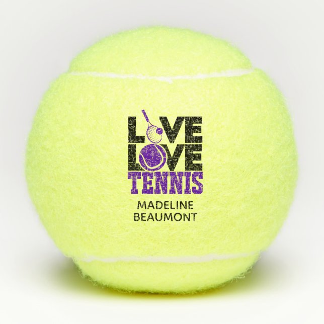 Live-LIEBE Tennisbälle (Vorderseite)