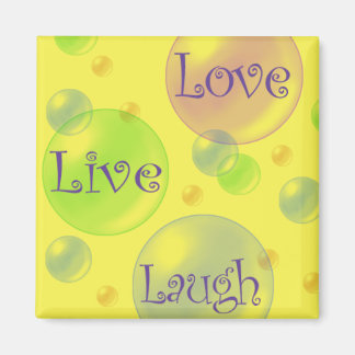 Live Liebe und Lachen Magnet