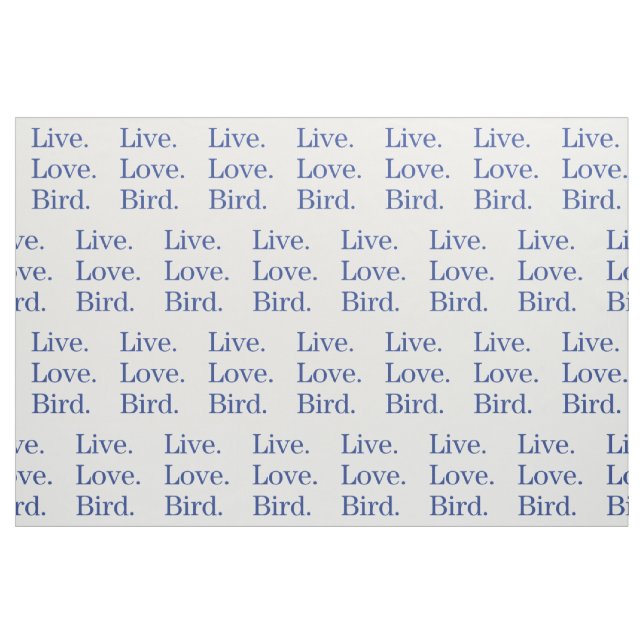 Live. Liebe. Vogel Stoff (Fat Quarter (45,7 x 55,9 cm))