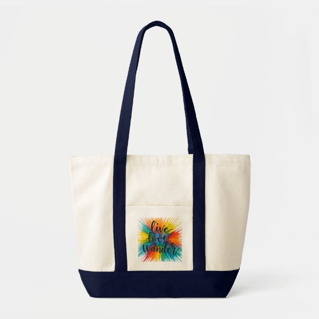 Live, Liebe, Wander Impulse Tote Tasche (Vorne)