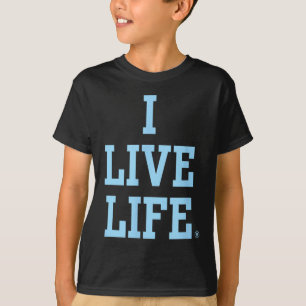 Live Life Bold Motivierend Blue Inspiration Slo T-Shirt