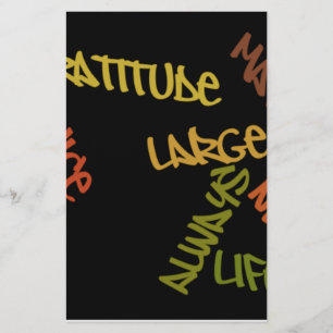 Live Life Große Word Art Briefpapier