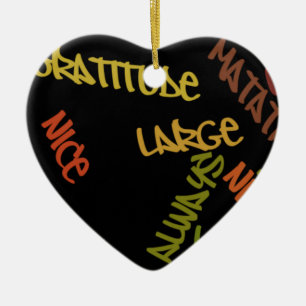 Live Life Große Word Art Keramik Ornament
