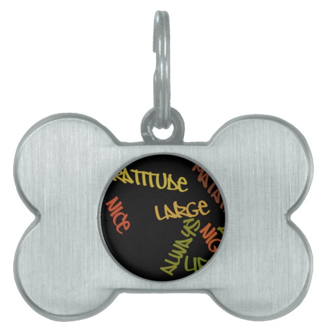 Live Life Große Word Art Tiermarke (Vorderseite)