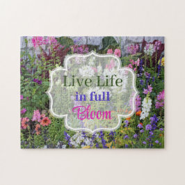 Live Life in Full Bloom Wildblume Jigsaw Puzzle
