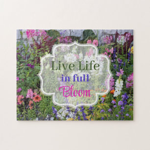 Live Life in Full Bloom Wildblume Jigsaw Puzzle