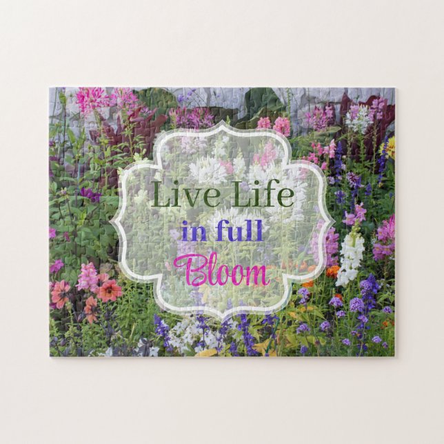 Live Life in Full Bloom Wildblume Jigsaw Puzzle (Horizontal)