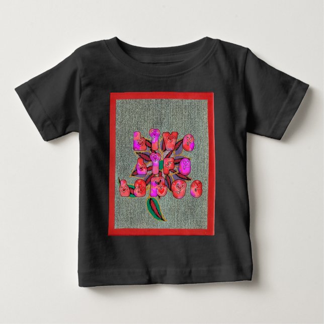 "Live Life Large" Art Print Baby T-shirt (Vorderseite)