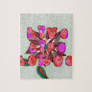 "Live Life Large" Art Print Puzzle