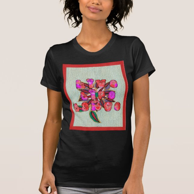 "Live Life Large" Art Print T-Shirt (Vorderseite)