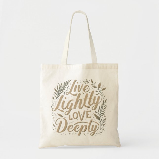 Live Light Tote Bag Tragetasche (Vorne)