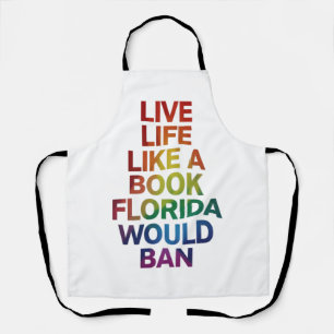 Live like Book Florida würde LGBTQ Prix Geschenk u Schürze