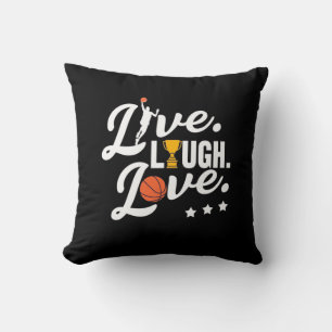 Live Lough Liebe Basketball Kissen