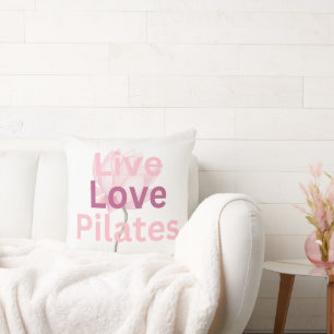 Live Love Pilates Lotus Wellness Ruhe Geschenk für Kissen