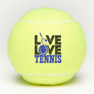 Live LOVE Tennis Blauer Tennisball Tennisbälle