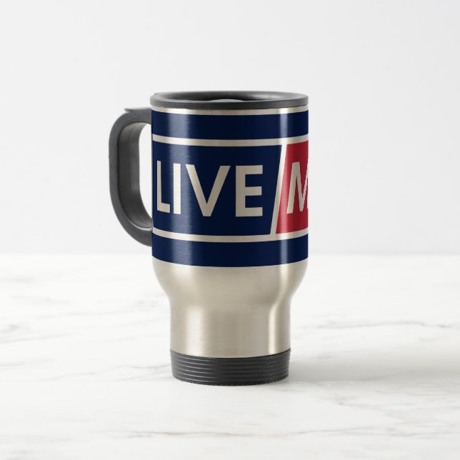 LIVE MAD Urban Statement Mug Reisebecher (Vorderseite Links)