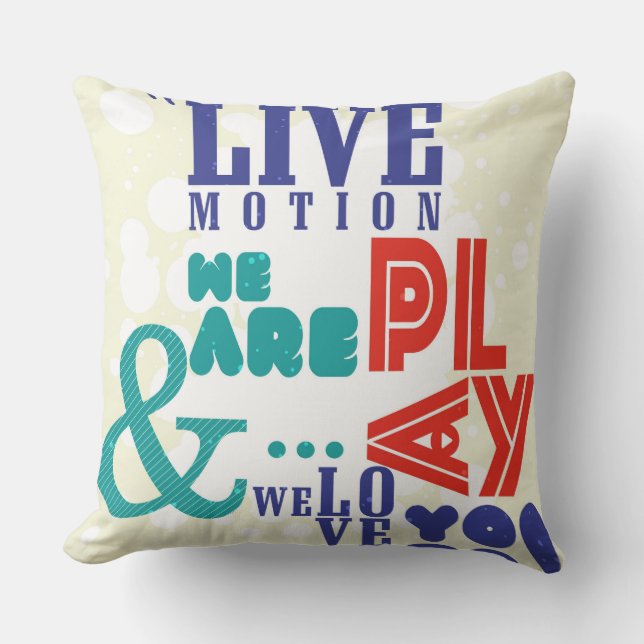 Live Motion Pillow Kissen (Vorderseite)