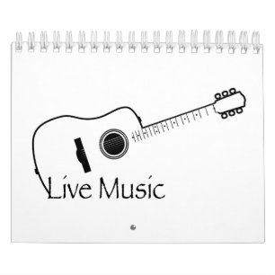 Live Music Acoustic Gitarre Kalender
