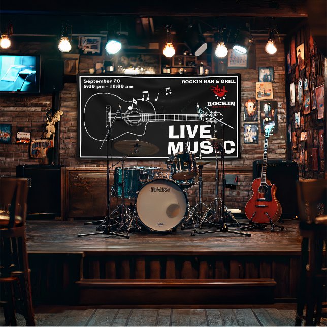 Live Music Bar & Grill Banner (Von Creator hochgeladen)