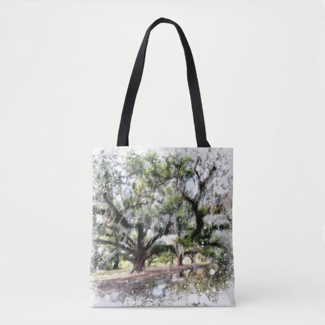 *~* Live Oak New Orleans Living Oaks Art Malerei (Vorderseite)