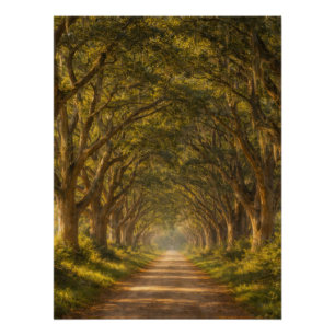 Live Oak Path Landschaft Poster