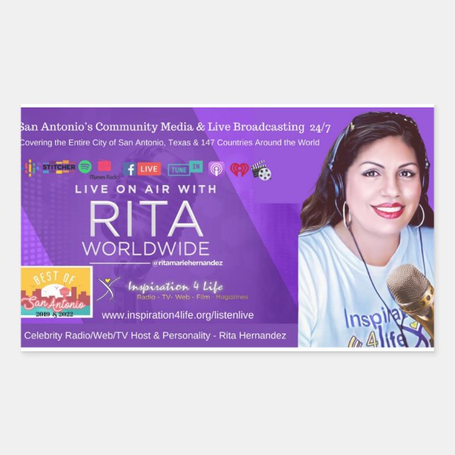 Live on Air mit Rita Sticker (Vorderseite)