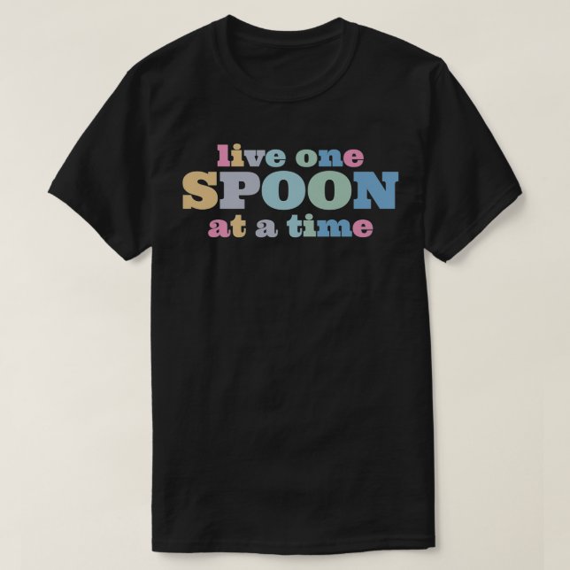 Live One Spoon At A Time Lupus Warrior Premium  T-Shirt (Design vorne)