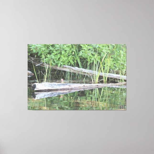Live Reflektion Leinwanddruck (Vorderseite)