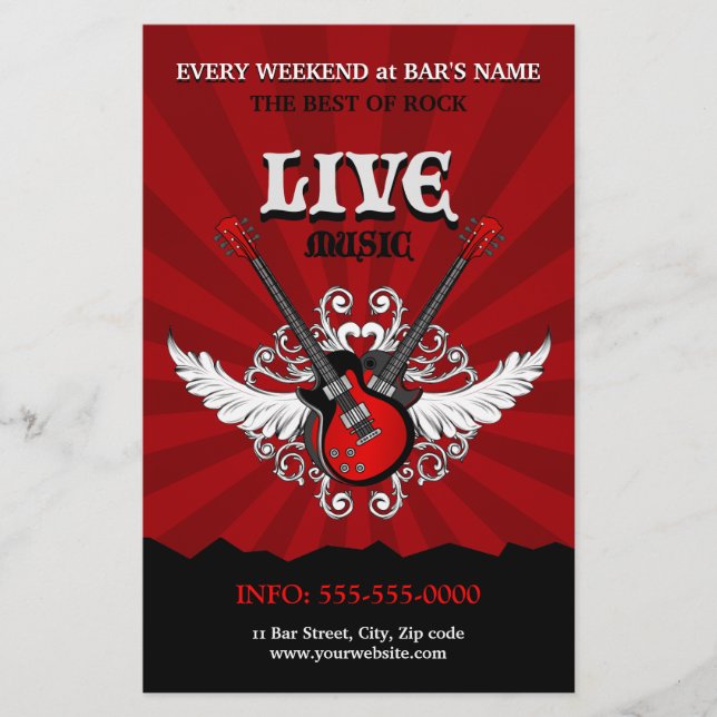 Live Rock Music Concert Party Flyer (Vorne)