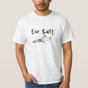 Live Salty Mako Front 5 T-Shirt