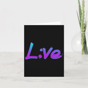 Live Semicolon Suizidprävention Bewusstsein Mental Karte