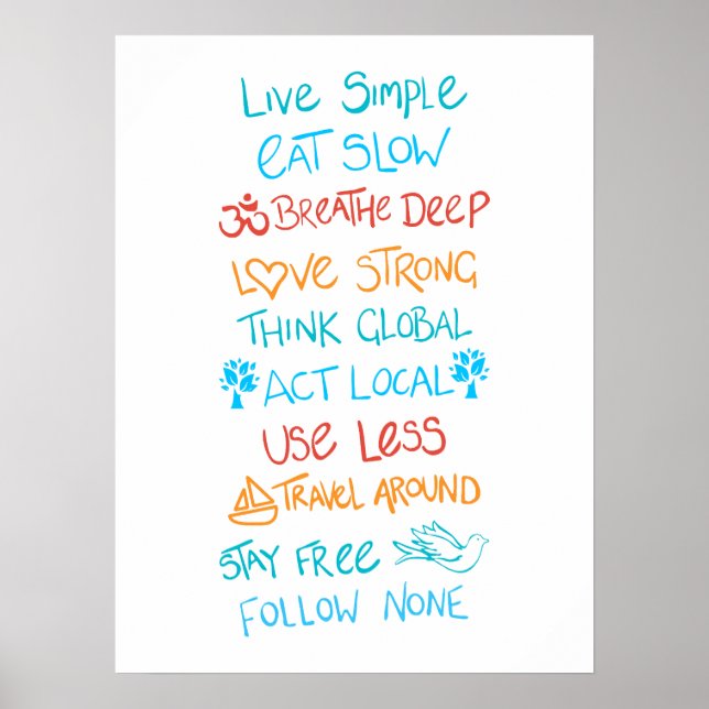 Live Simple 2 Poster (Vorne)