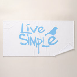 Live Simple Badehandtuch