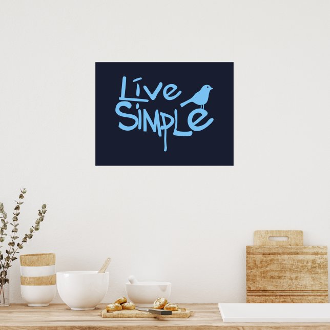 Live Simple Poster (Küche)