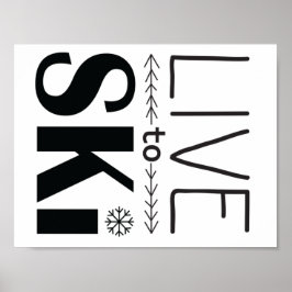 Live-Skiposter Poster